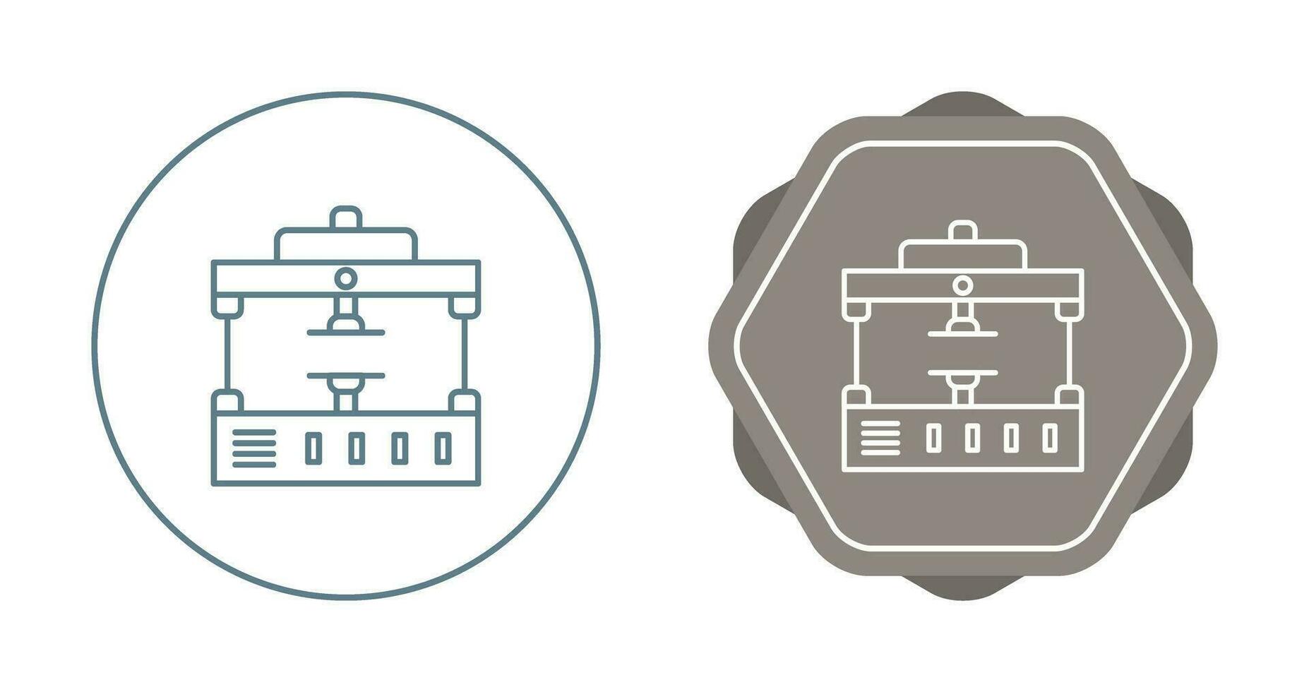 Machine Press Vector Icon