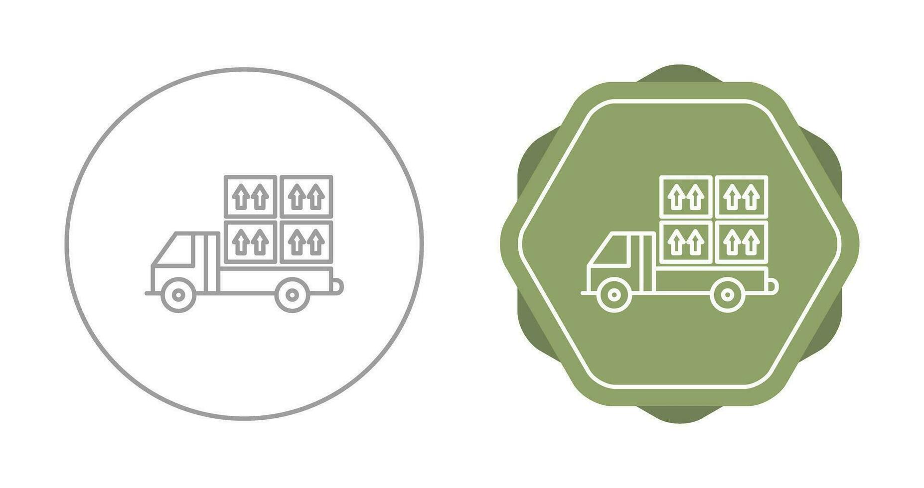 Loaded Truck Vector Icon