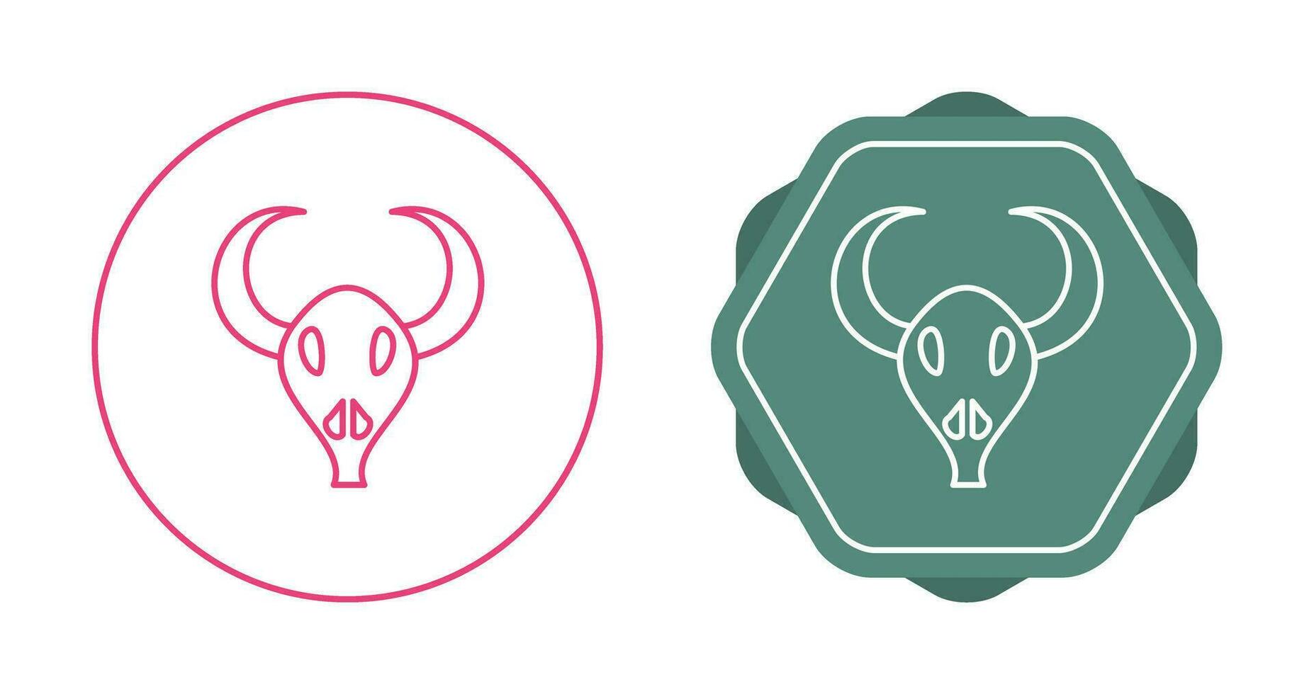 Bull Horns Vector Icon