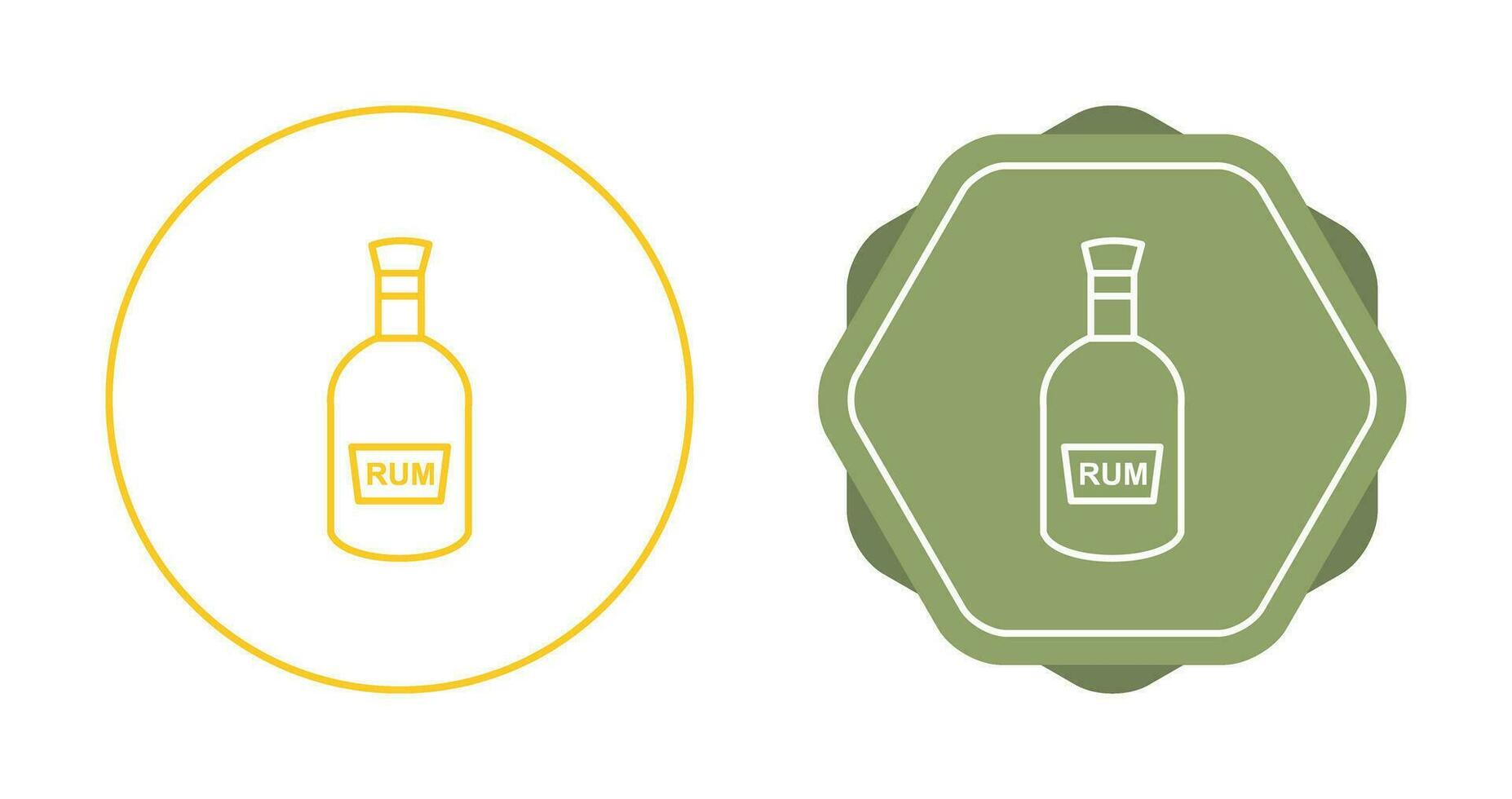 Bottle of Rum Vector Icon