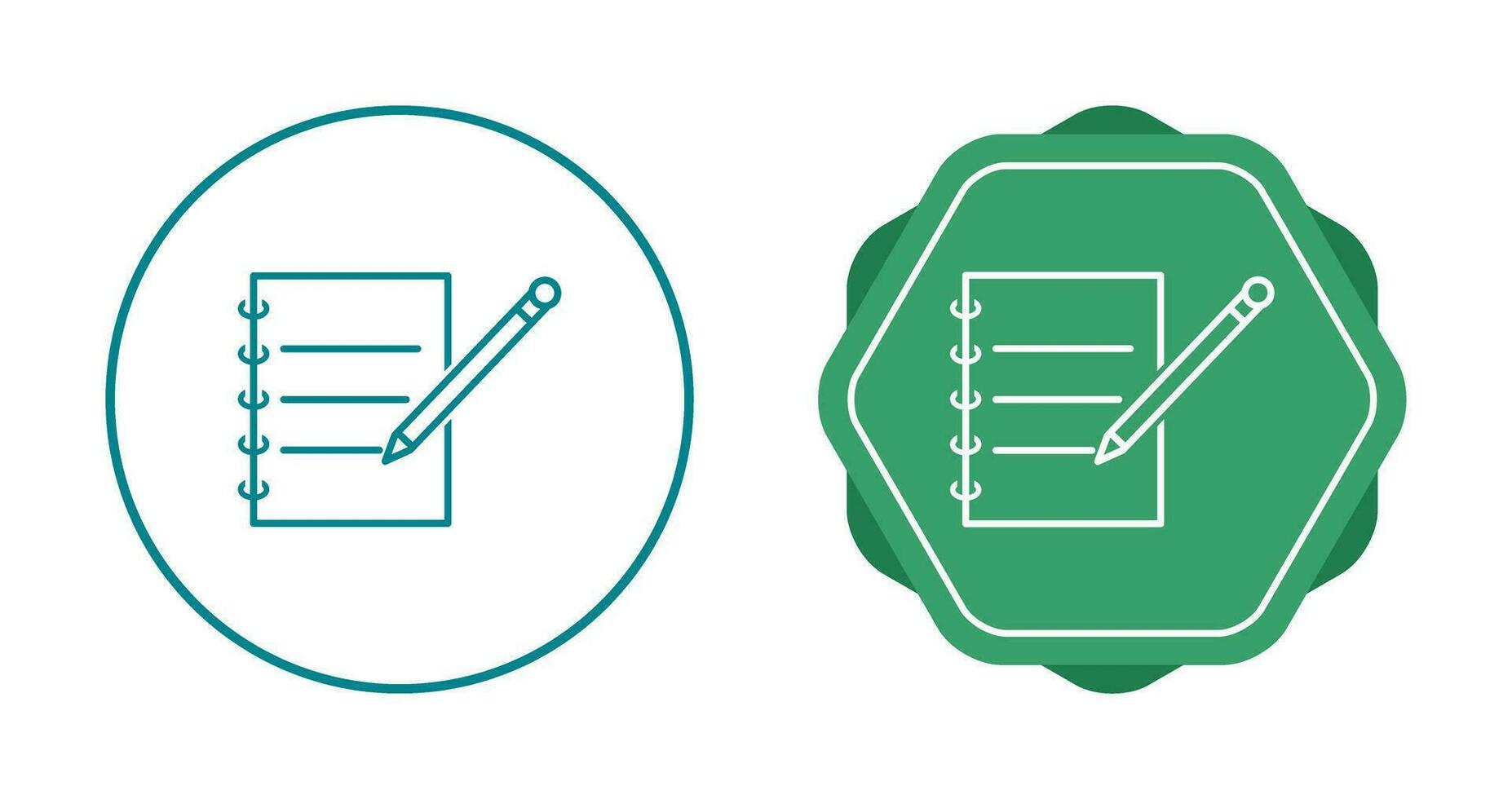 Notebook and Pen Vector Icon