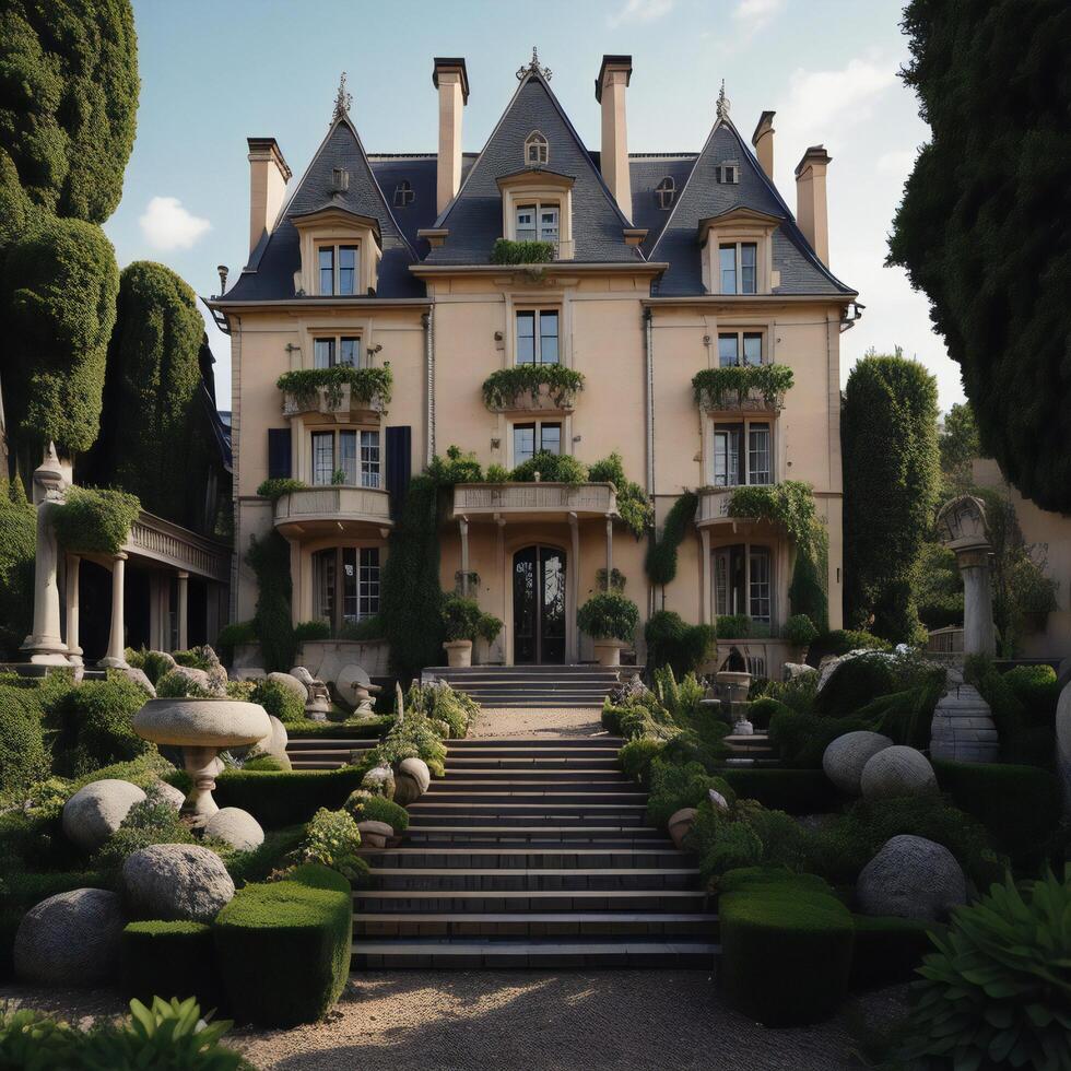 Chateau de Villandry in Loire Valley, photo