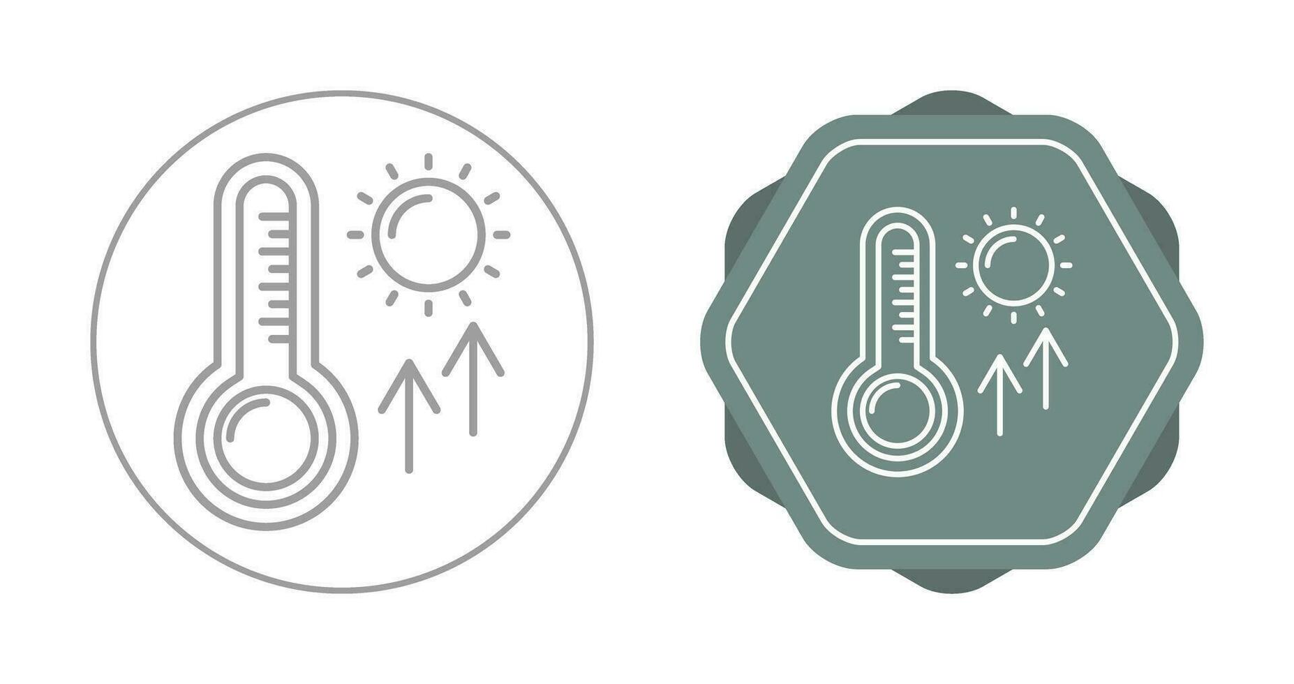 High Temperatures Vector Icon