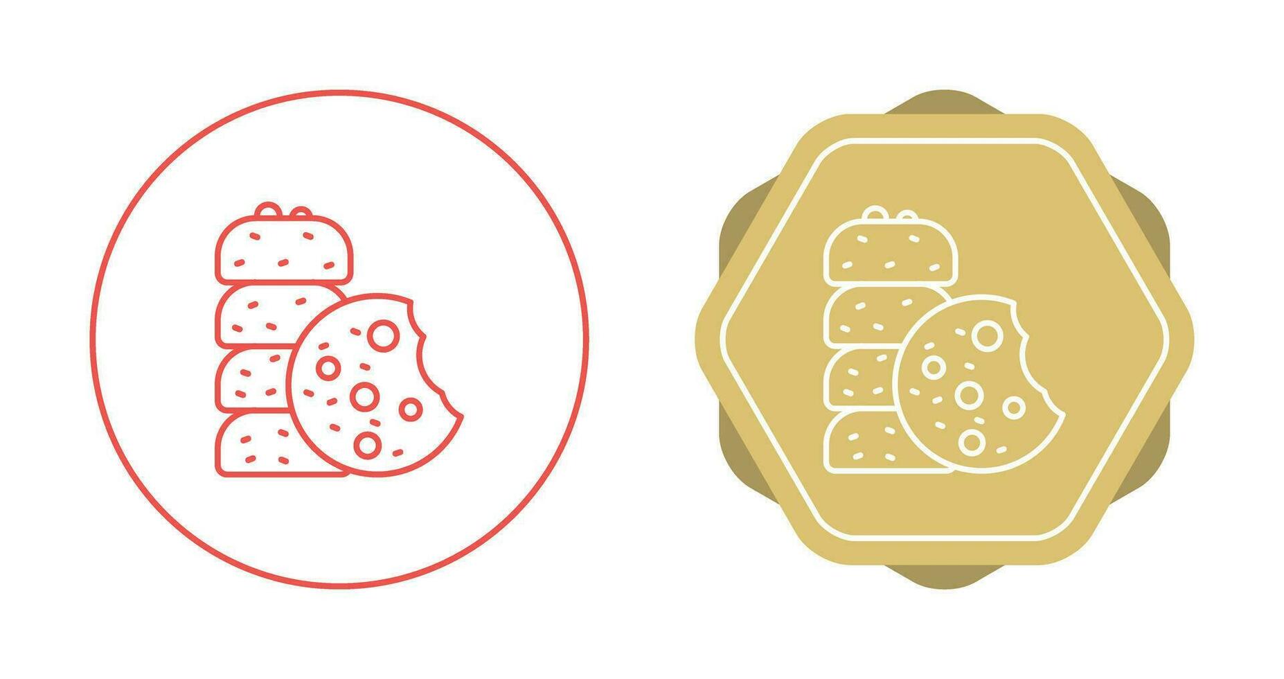 icono de vector de galleta