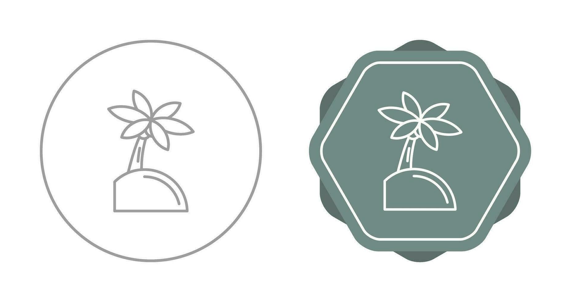 icono de vector de árbol de Palma