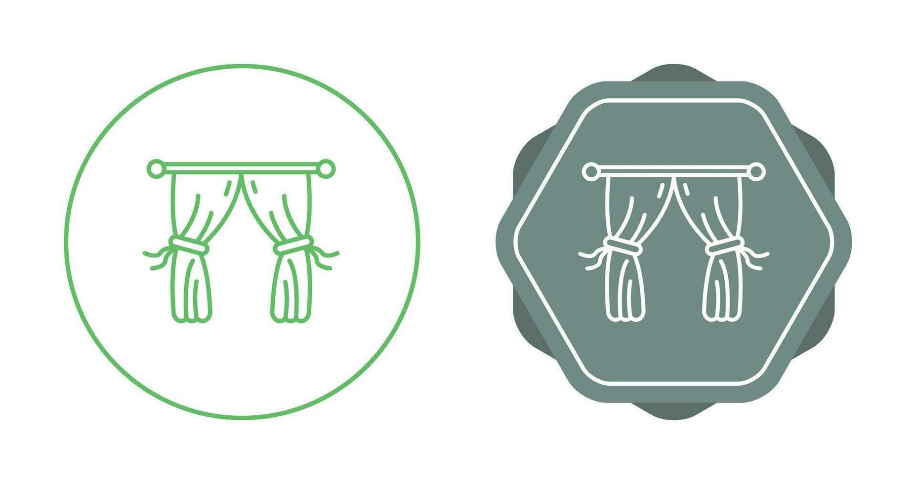 icono de vector de cortinas