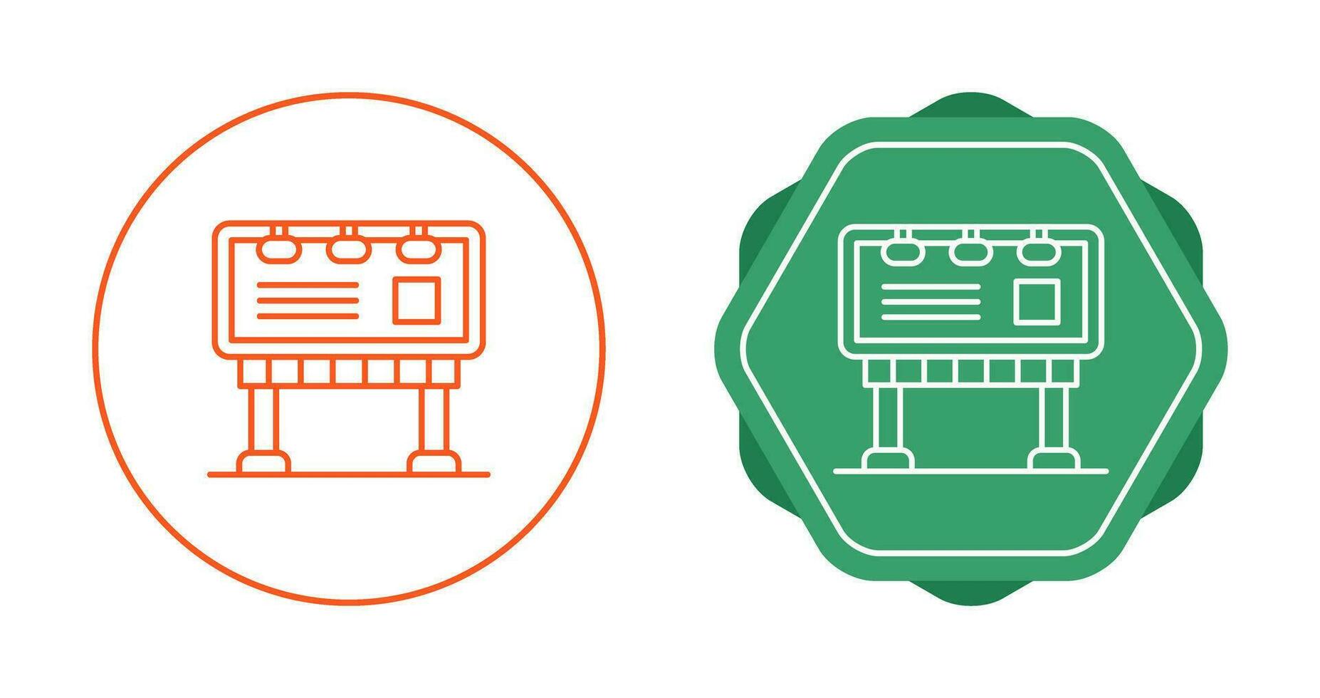 icono de vector de tablero de banner