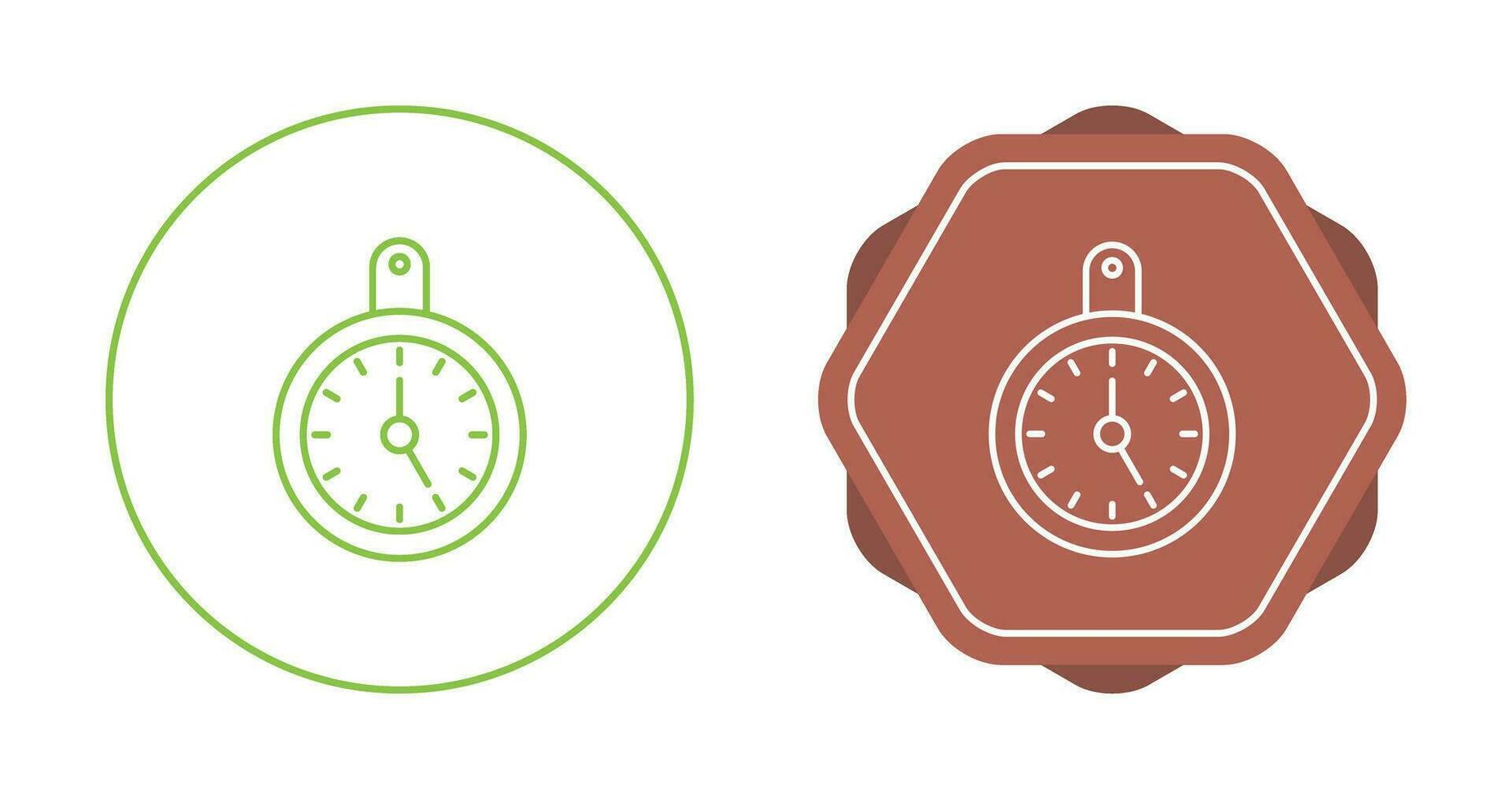 Wall Clock Vector Icon