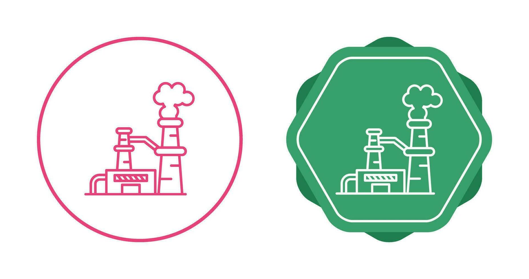 Nuclear Plant Vector Icon