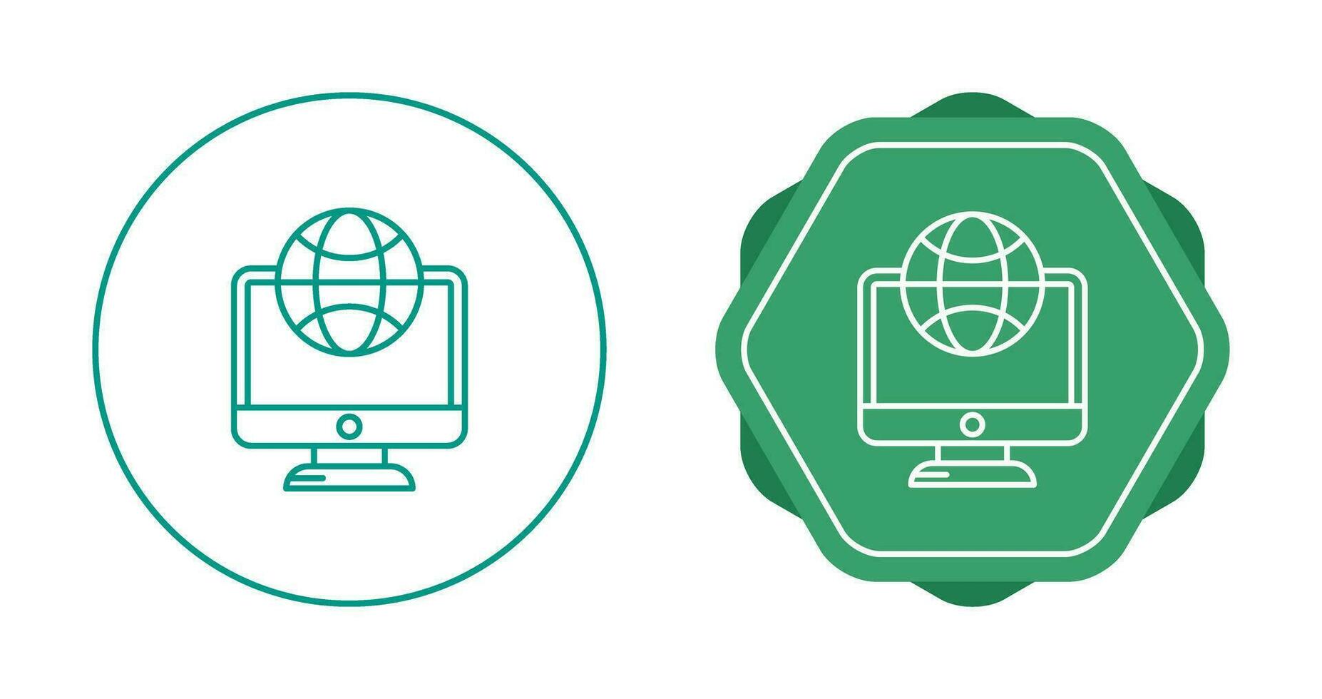 Lcd Globe Vector Icon