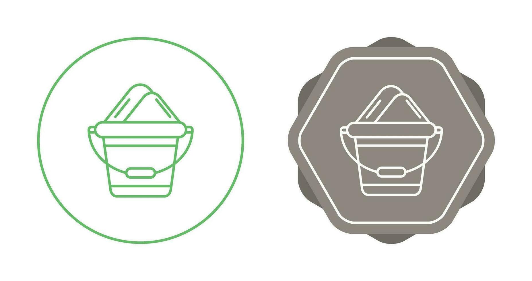 Sand Bucket Vector Icon