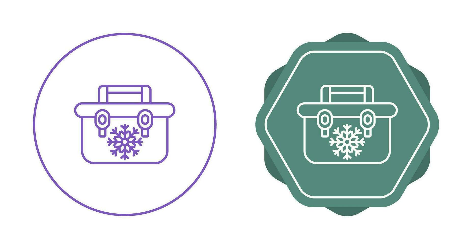 Portable Fridge Vector Icon