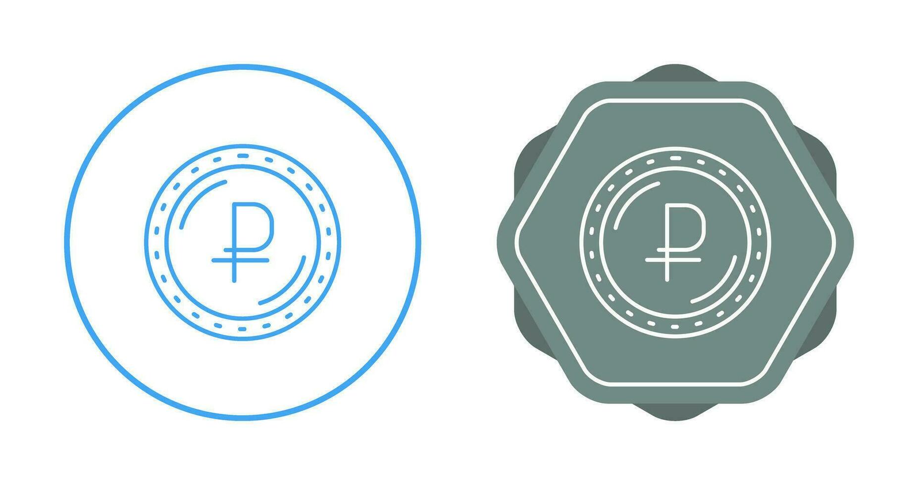 Ruble Currency Vector Icon