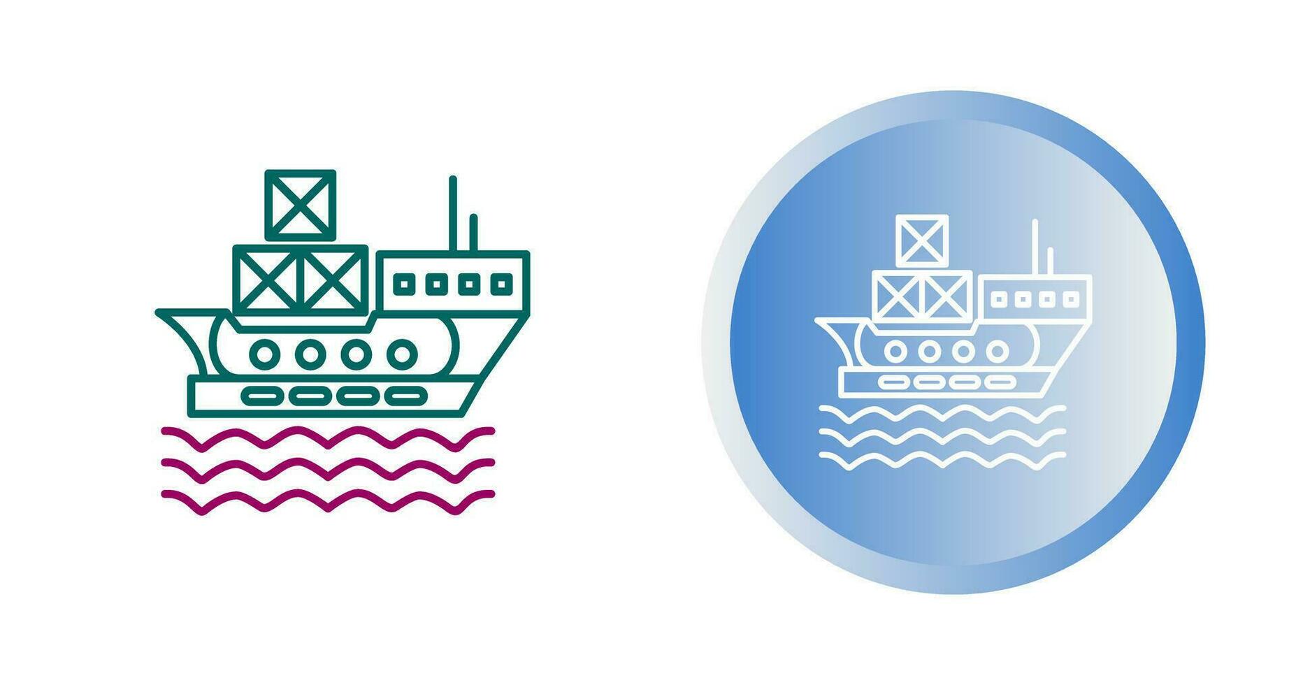 Delivery via Shipping Vector Icon