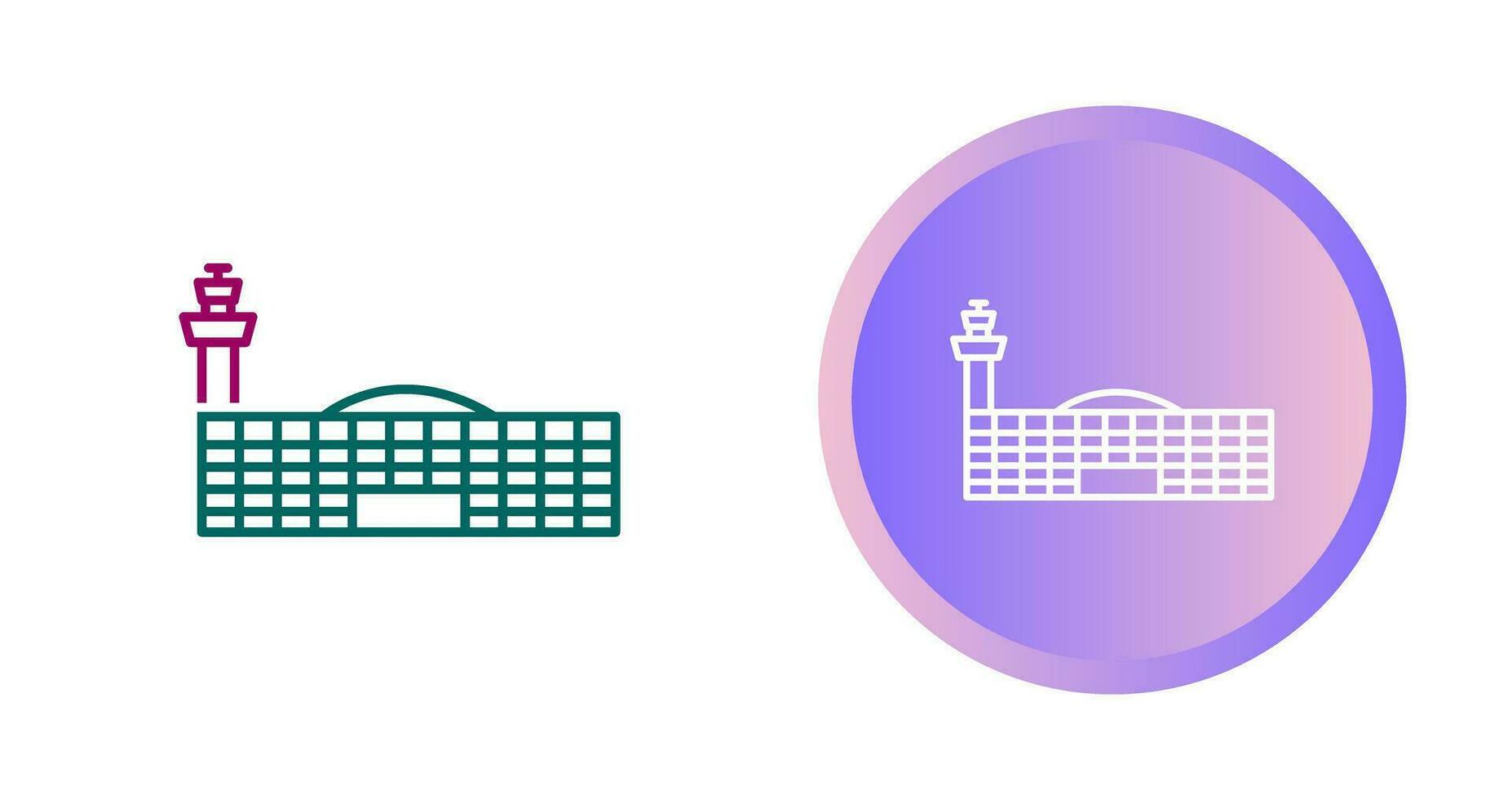 Airport Building Vector Icon