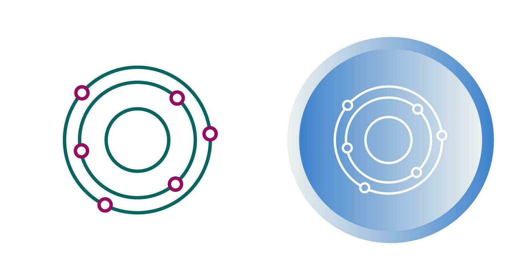 Atomic Structure Vector Icon