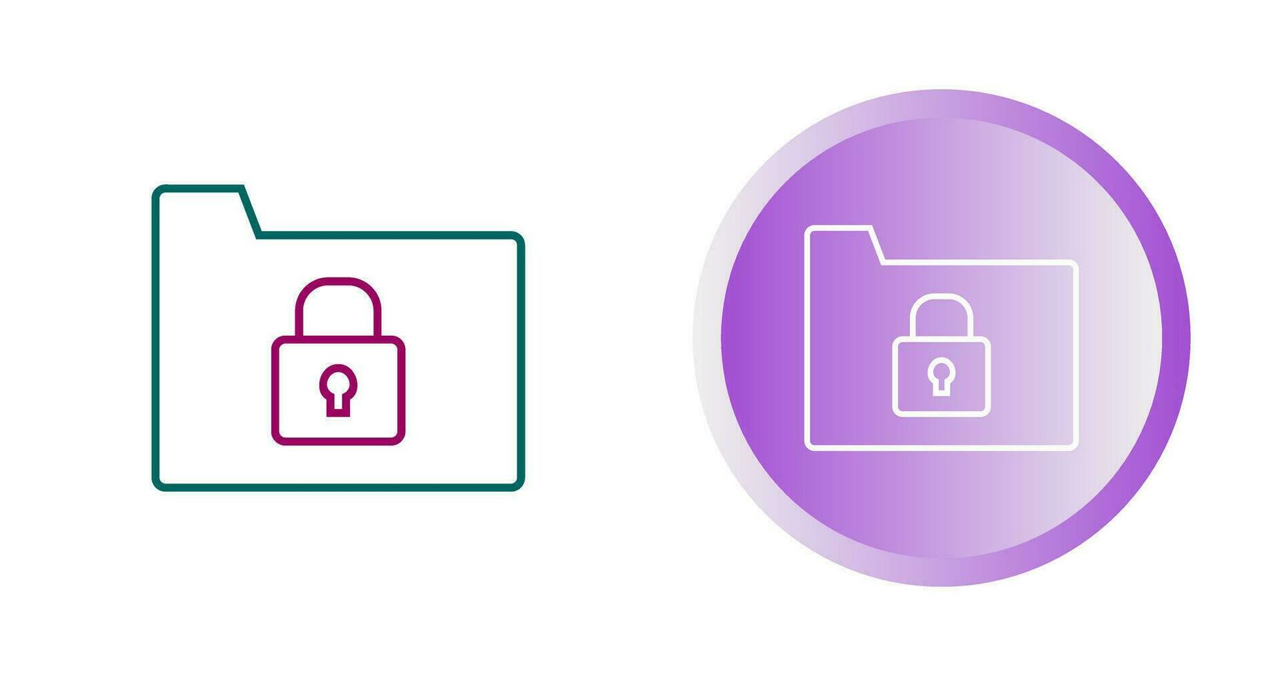 Secure Folder Vector Icon 27039072 Vector Art at Vecteezy
