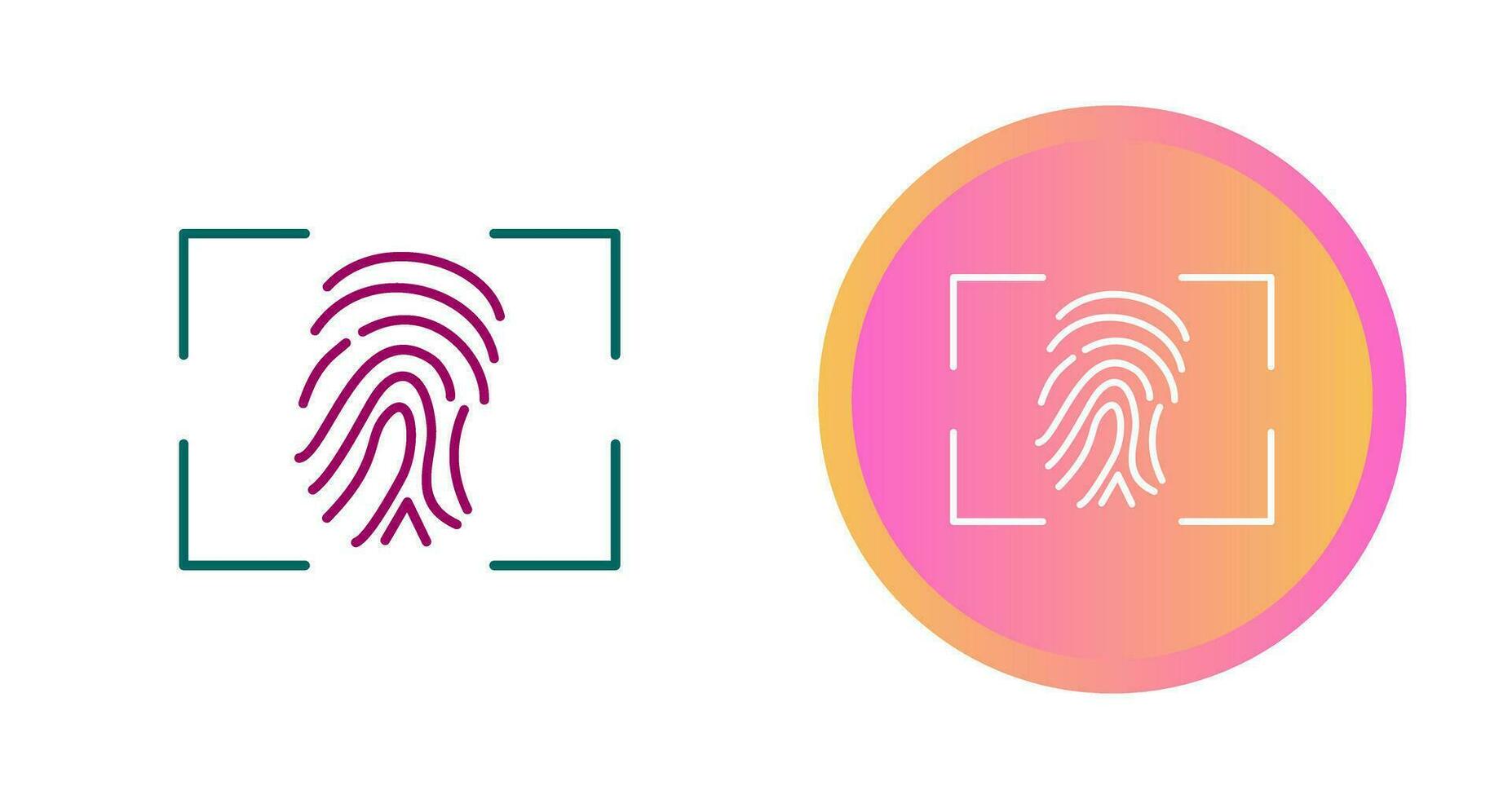 Fingerprint Vector Icon