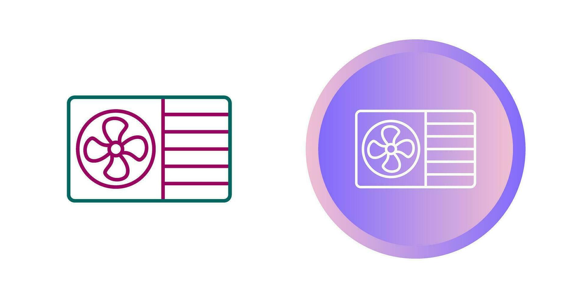 AC Window Unit Vector Icon