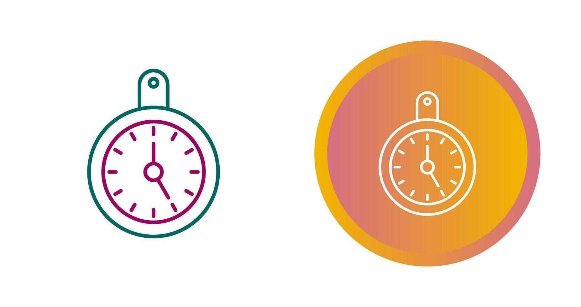 Wall Clock Vector Icon