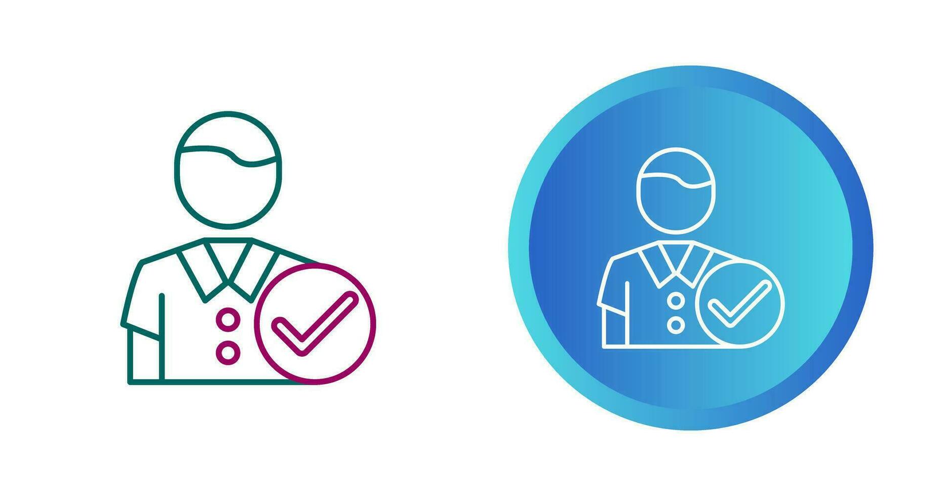 Man Accept Vector Icon