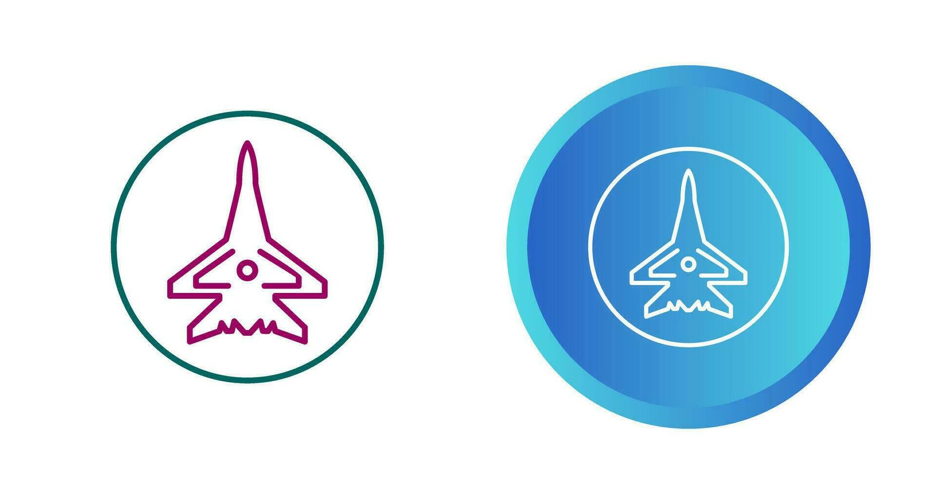 Fighter Plane Vector Icon