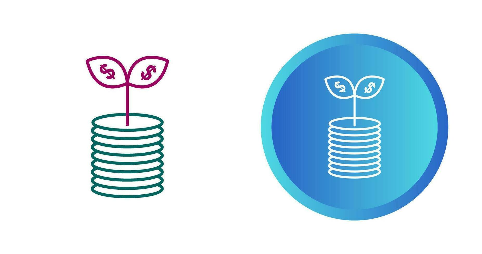 Money Growth Vector Icon