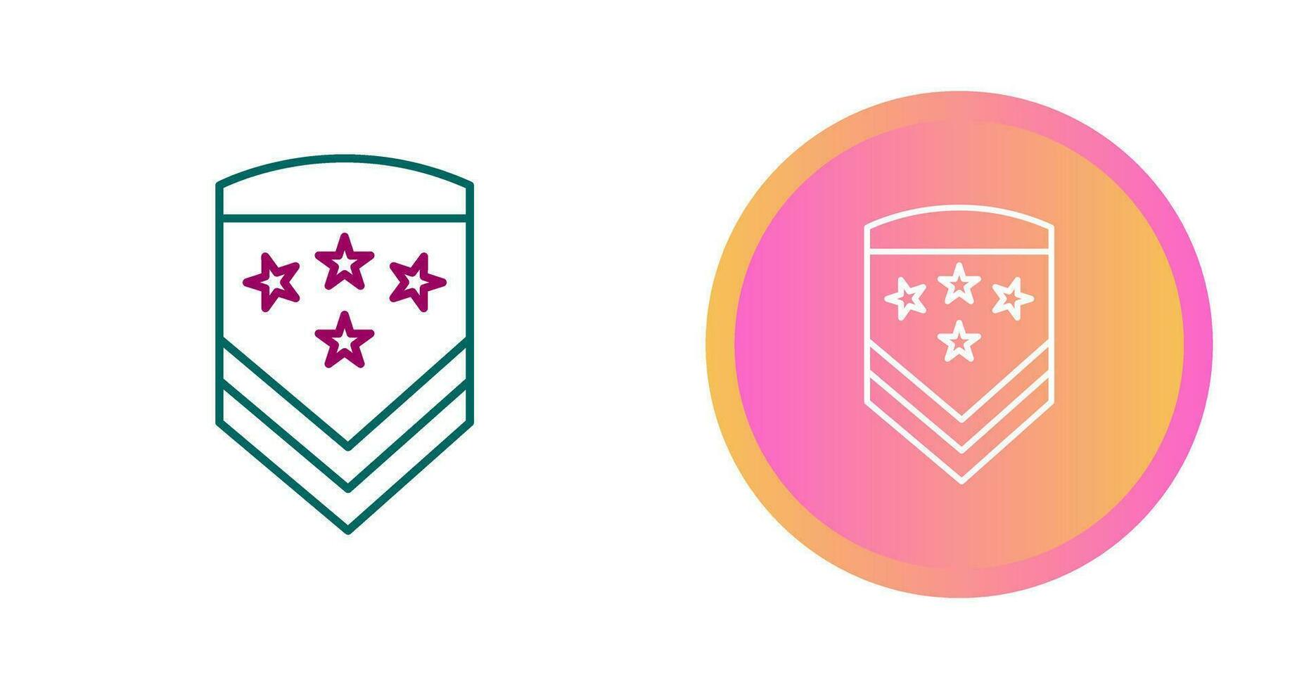 Military Badge Vector Icon