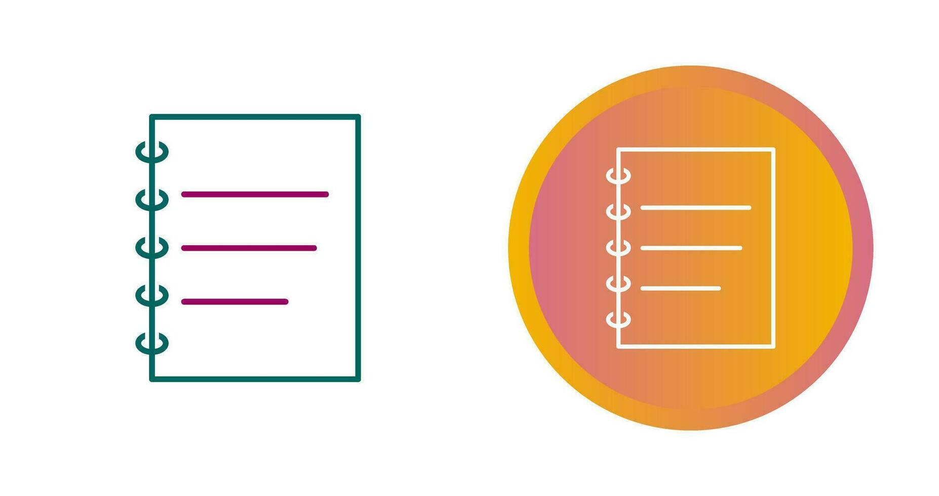 Notepad Vector Icon