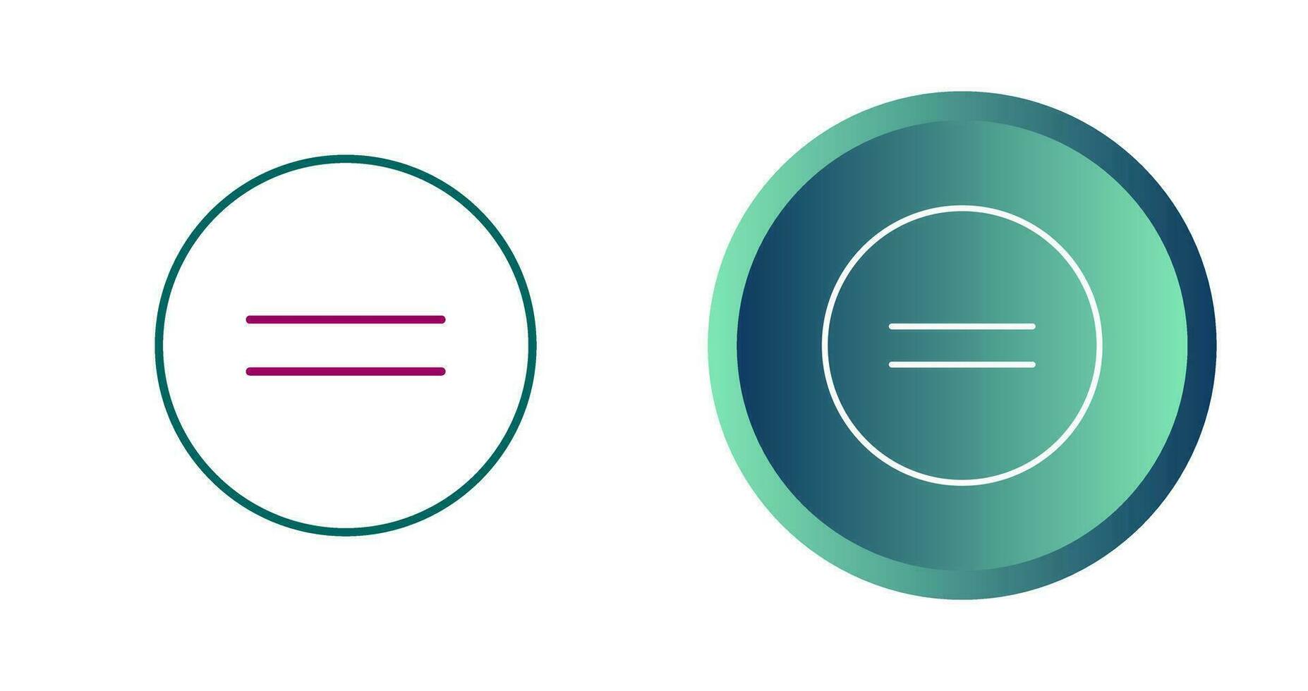 Equal To Vector Icon