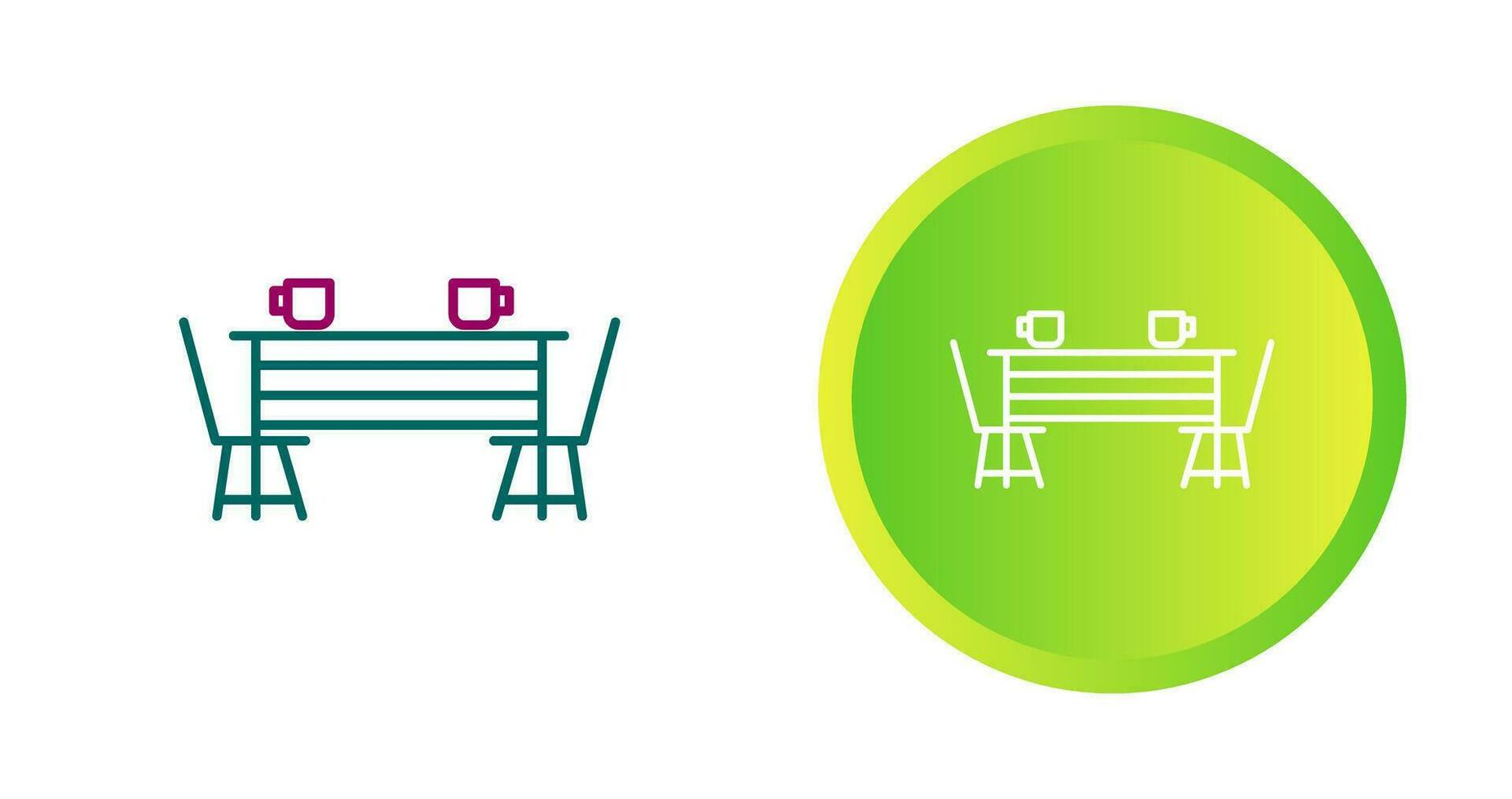 Dining Table Vector Icon