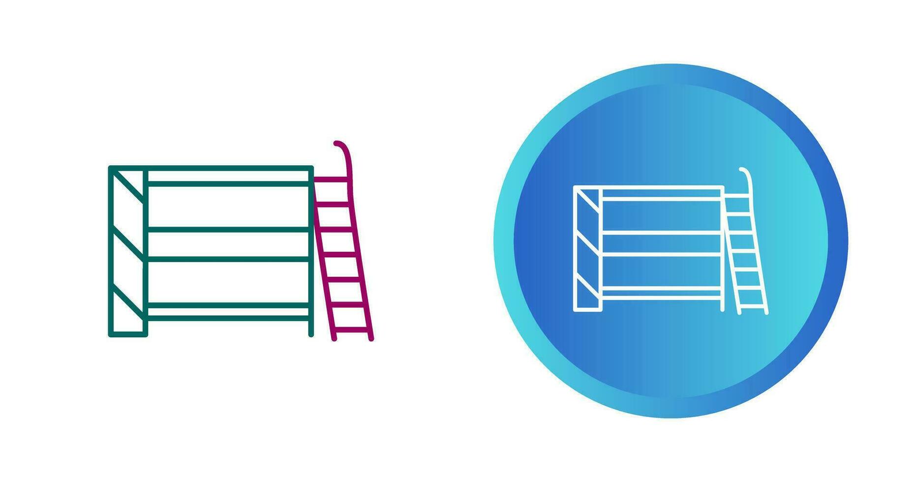 Bunk bed Vector Icon