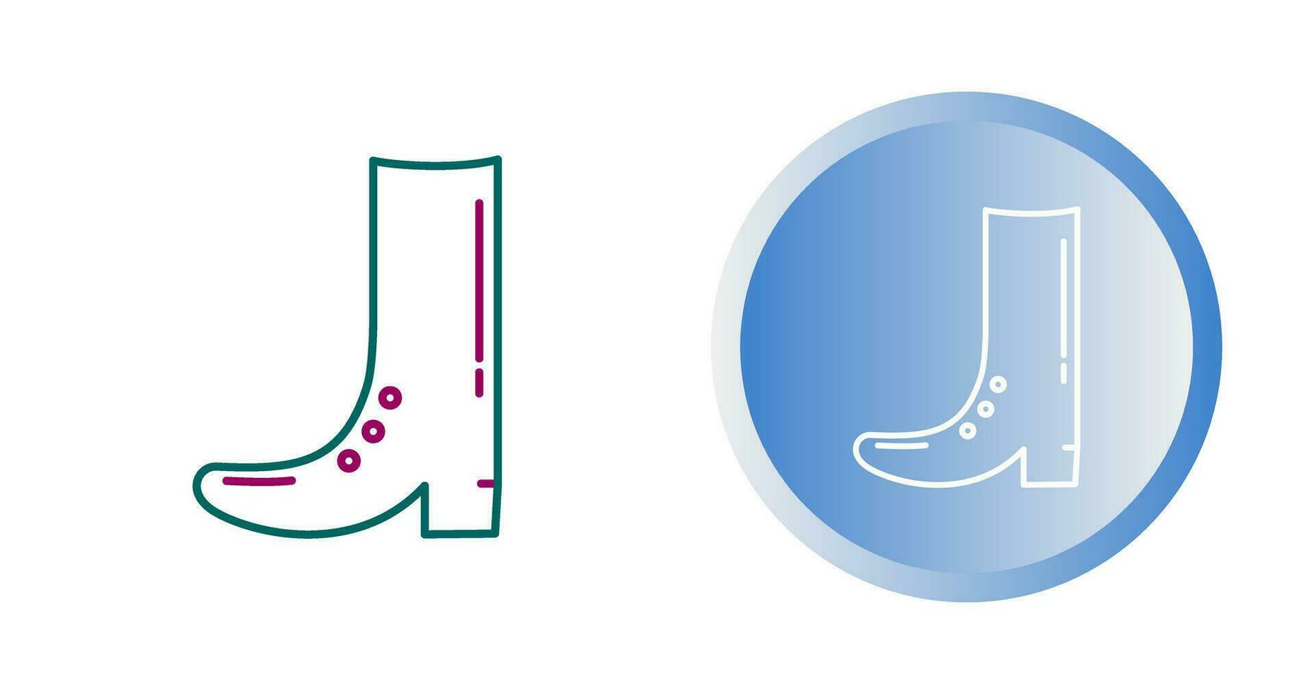 Cowboy Boot Vector Icon