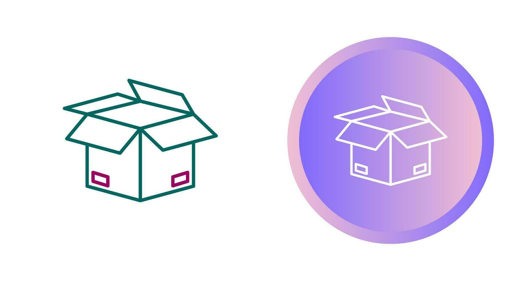 Open Box Vector Icon
