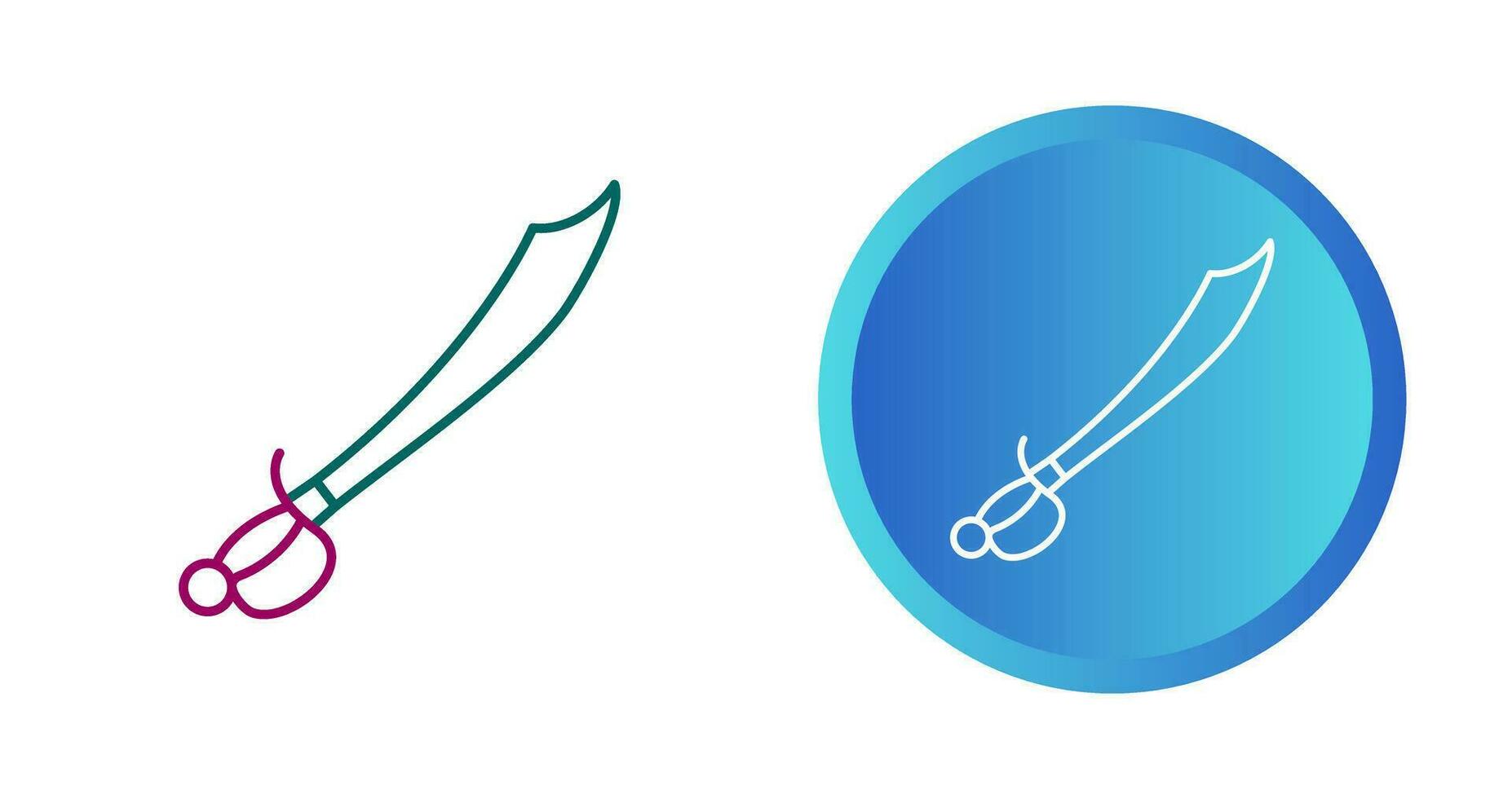 Pirate Sword Vector Icon