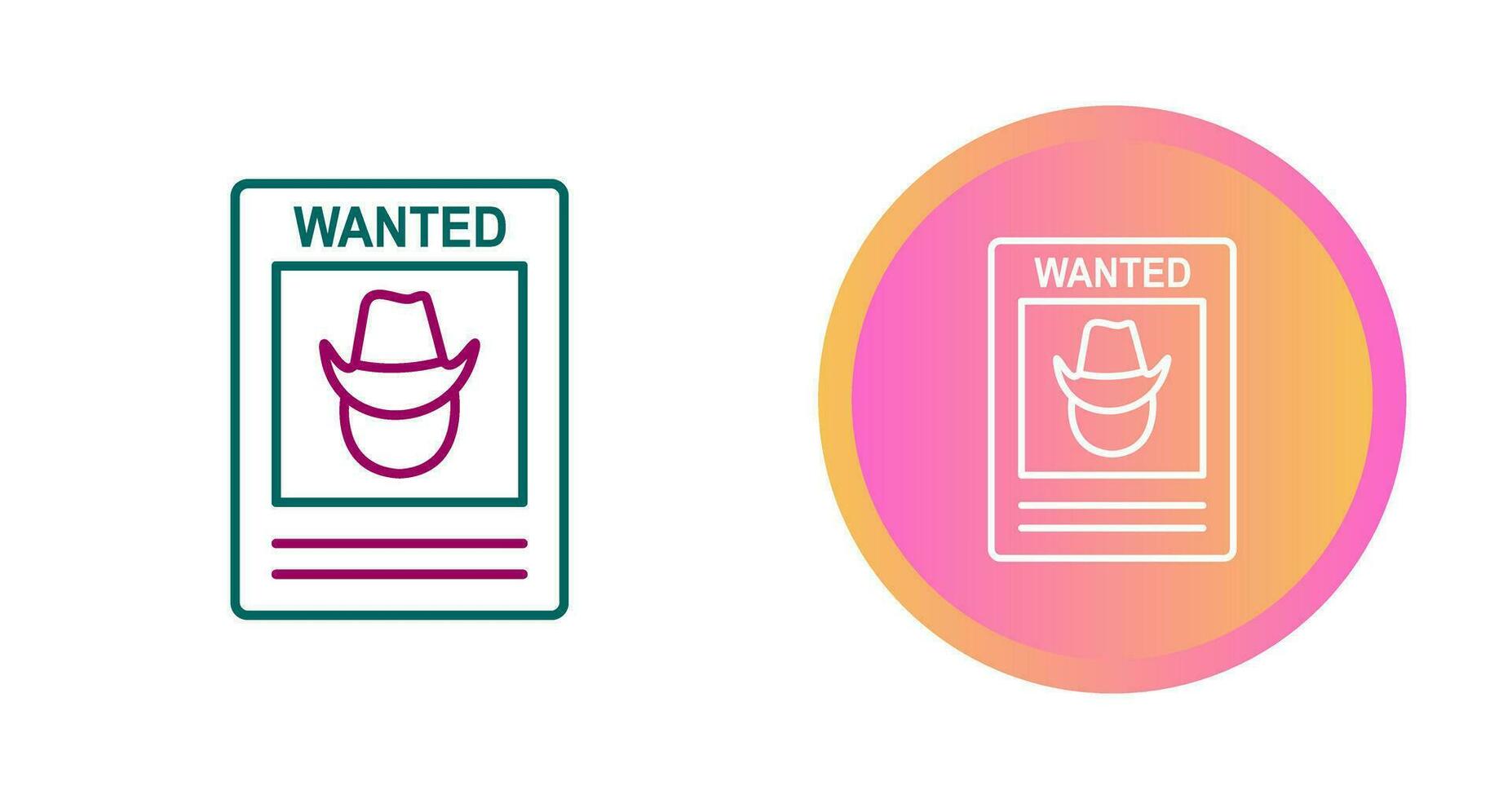 Wanted Poster Vector Icon