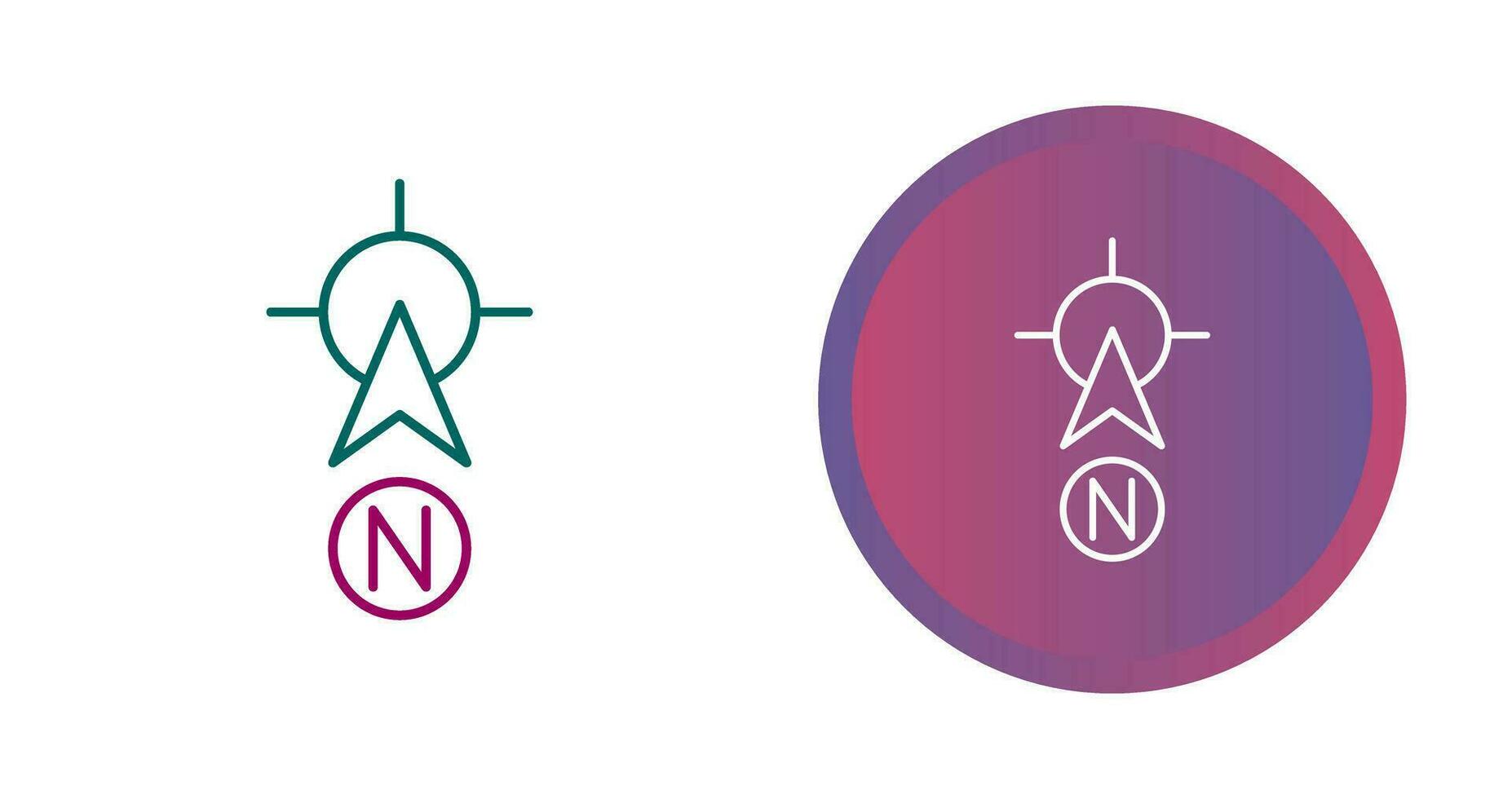 North Vector Icon