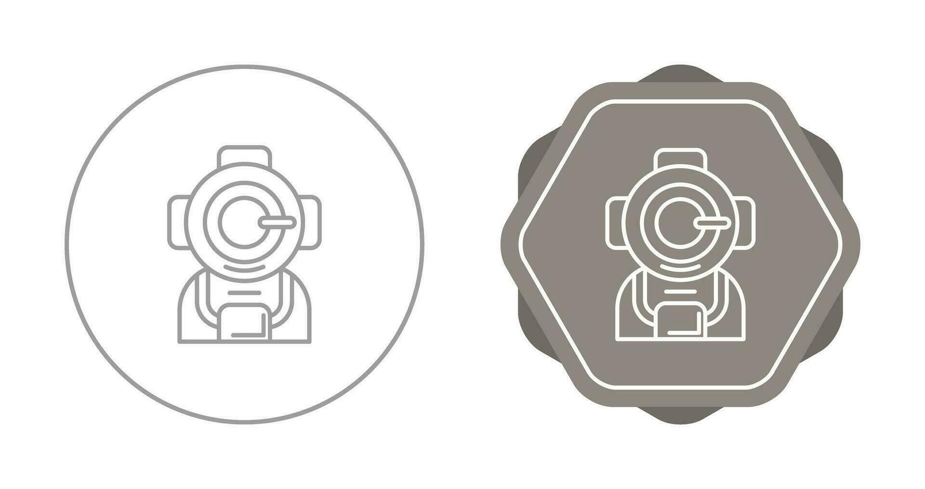 Diving Helmet Vector Icon