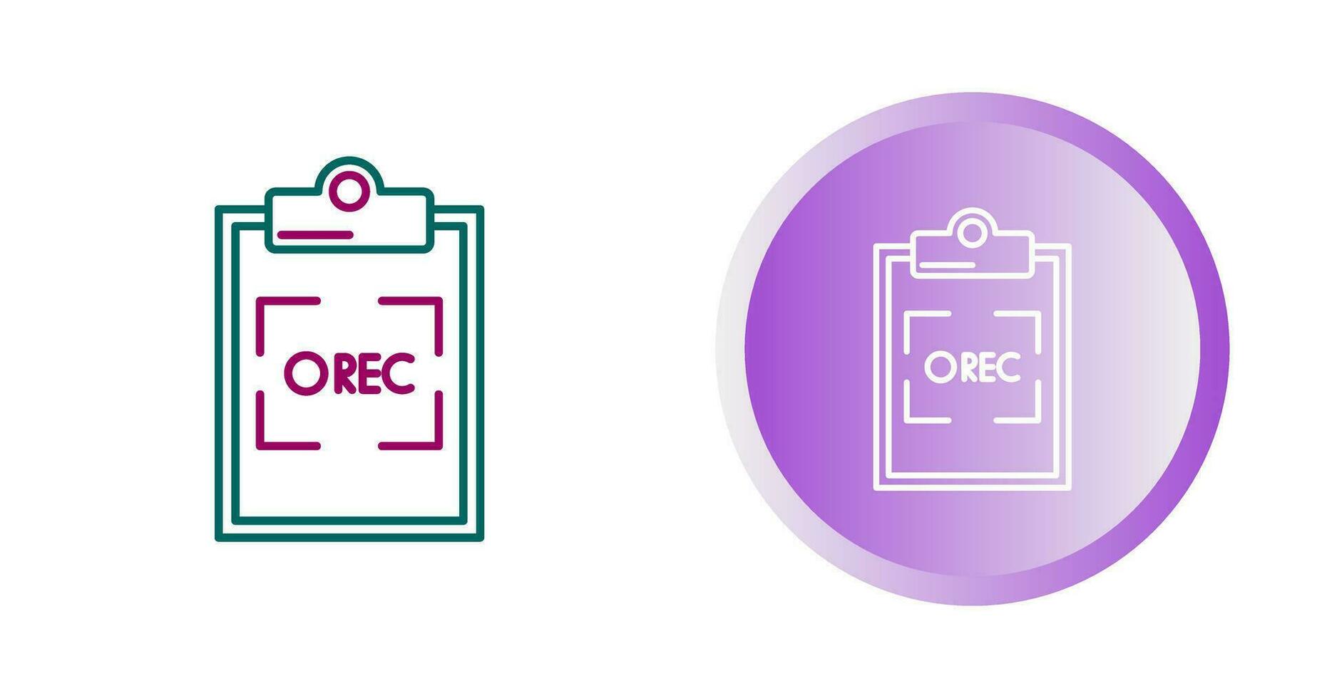 Record Vector Icon