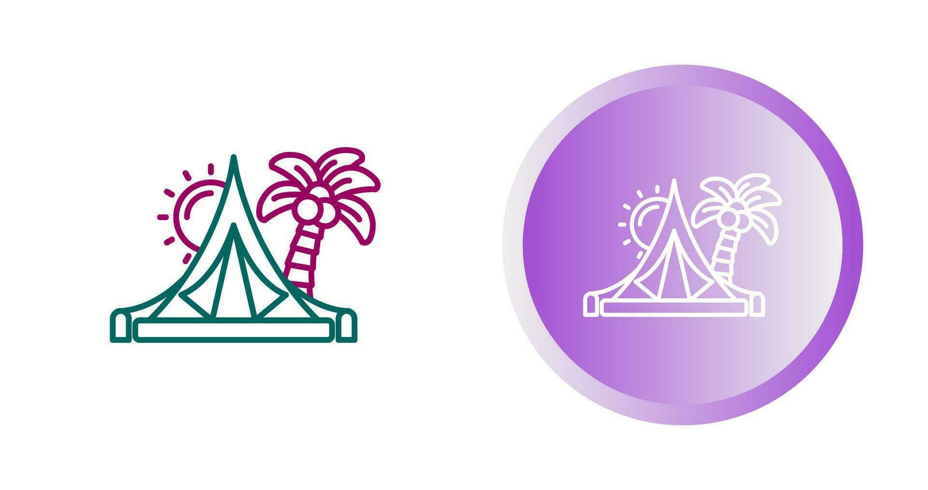 Tent Vector Icon