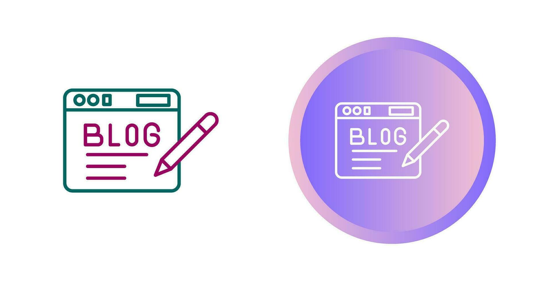 Blog Vector Icon