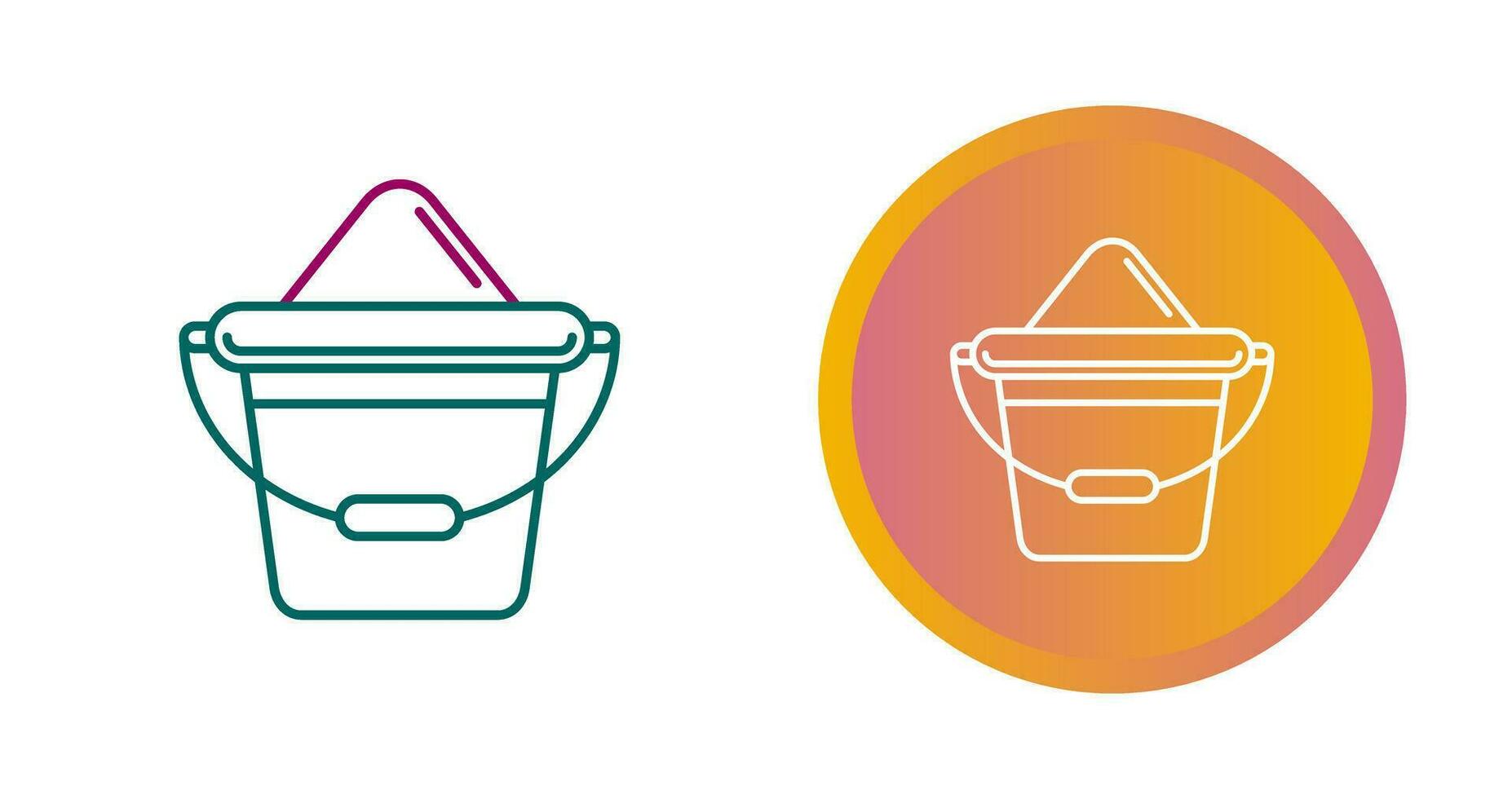 Sand Bucket Vector Icon