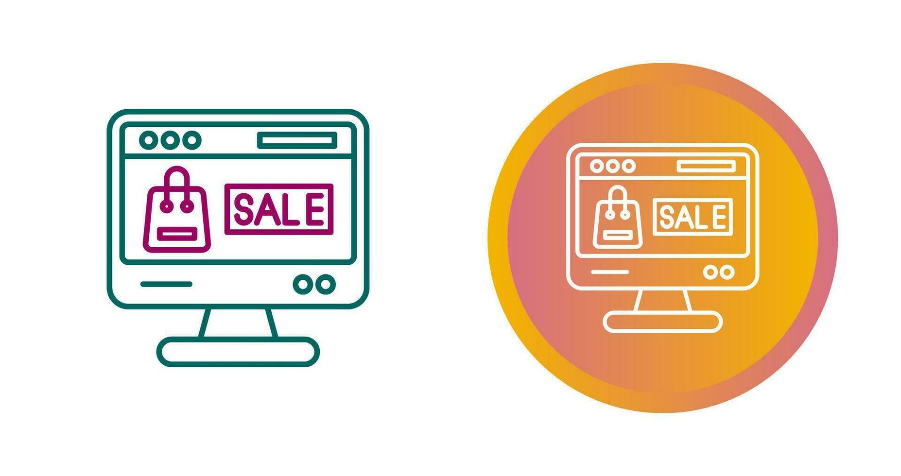 Online Sale Vector Icon