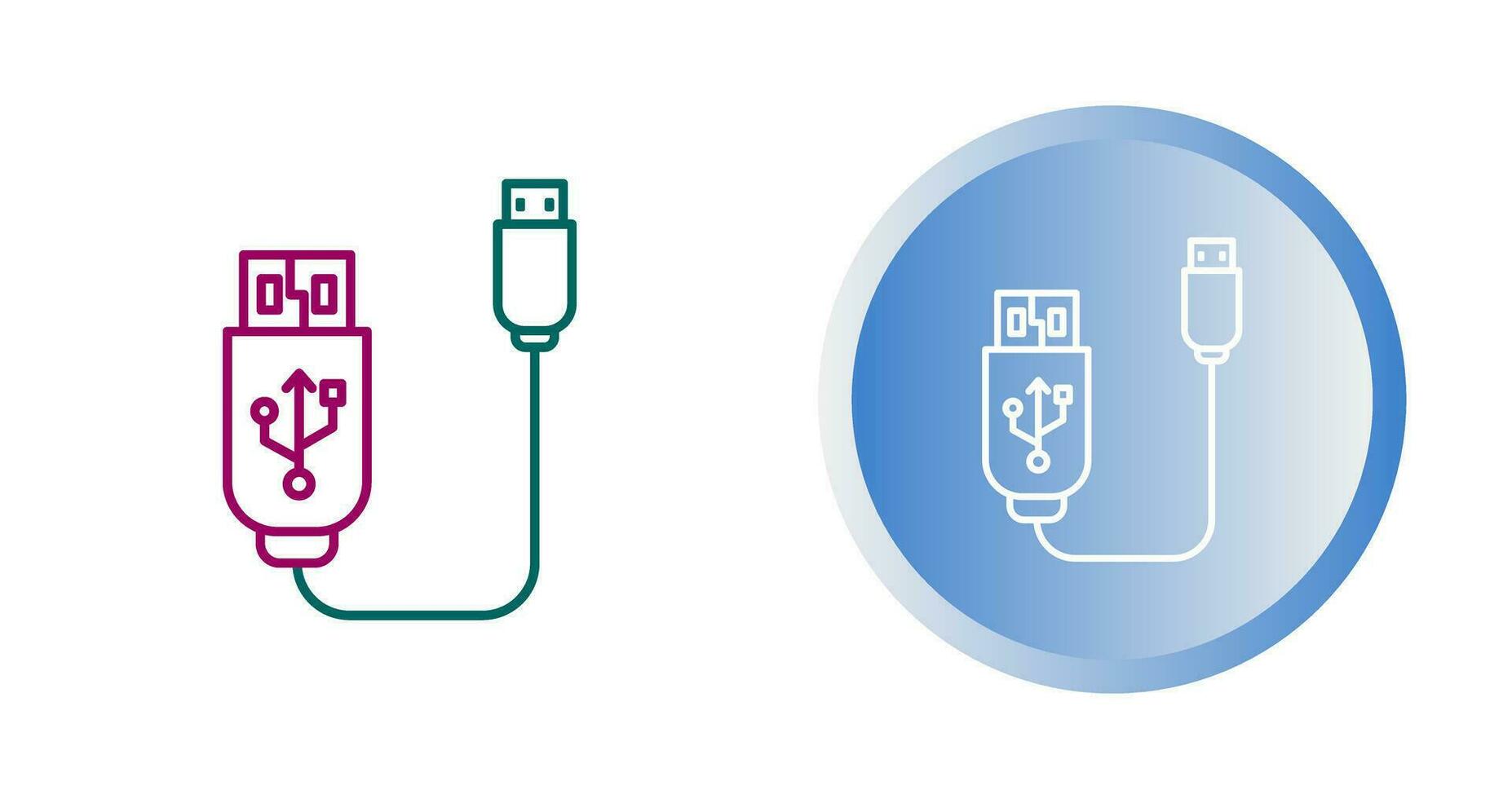 Usb Cable Vector Icon