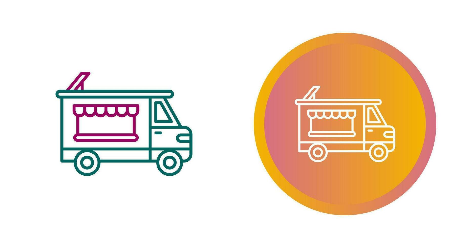 Bakery Truck Vector Icon