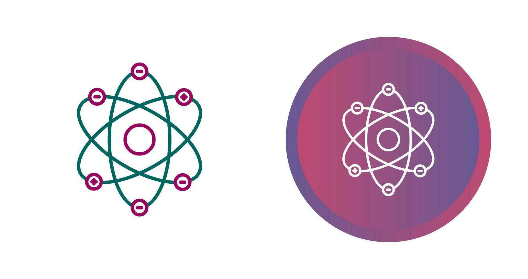 Atom Structure Vector Icon