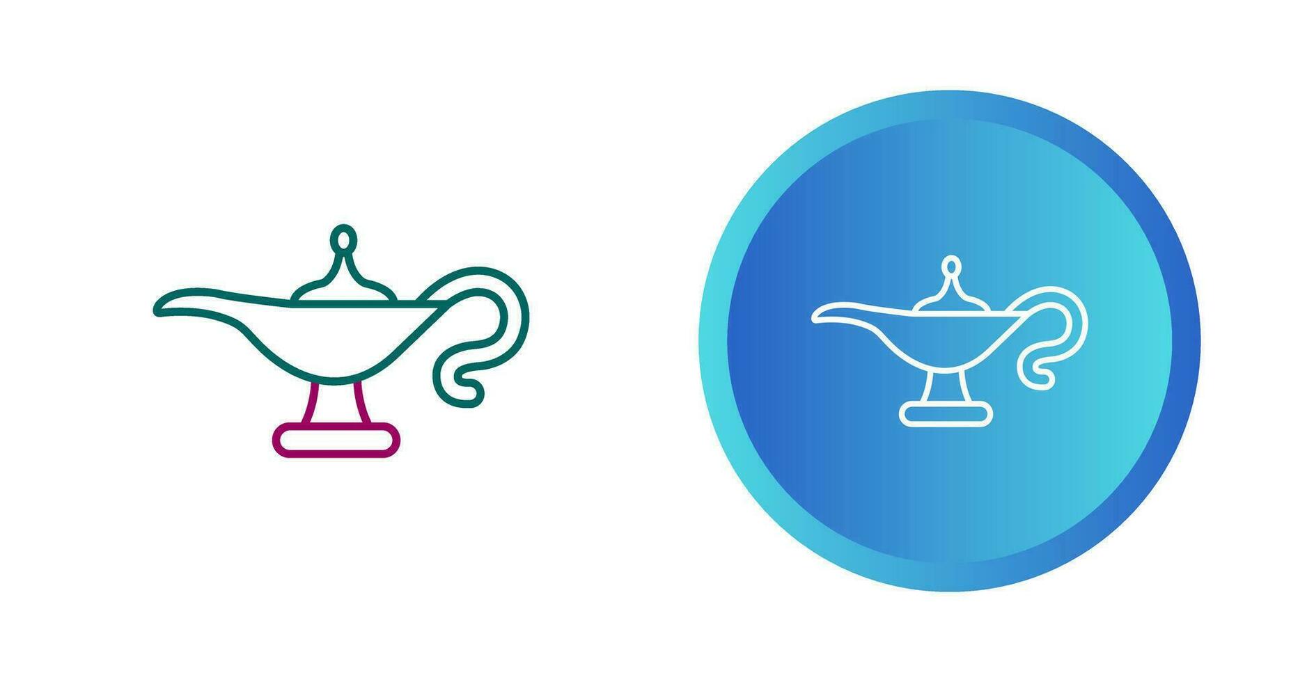 Genie Lamp Vector Icon