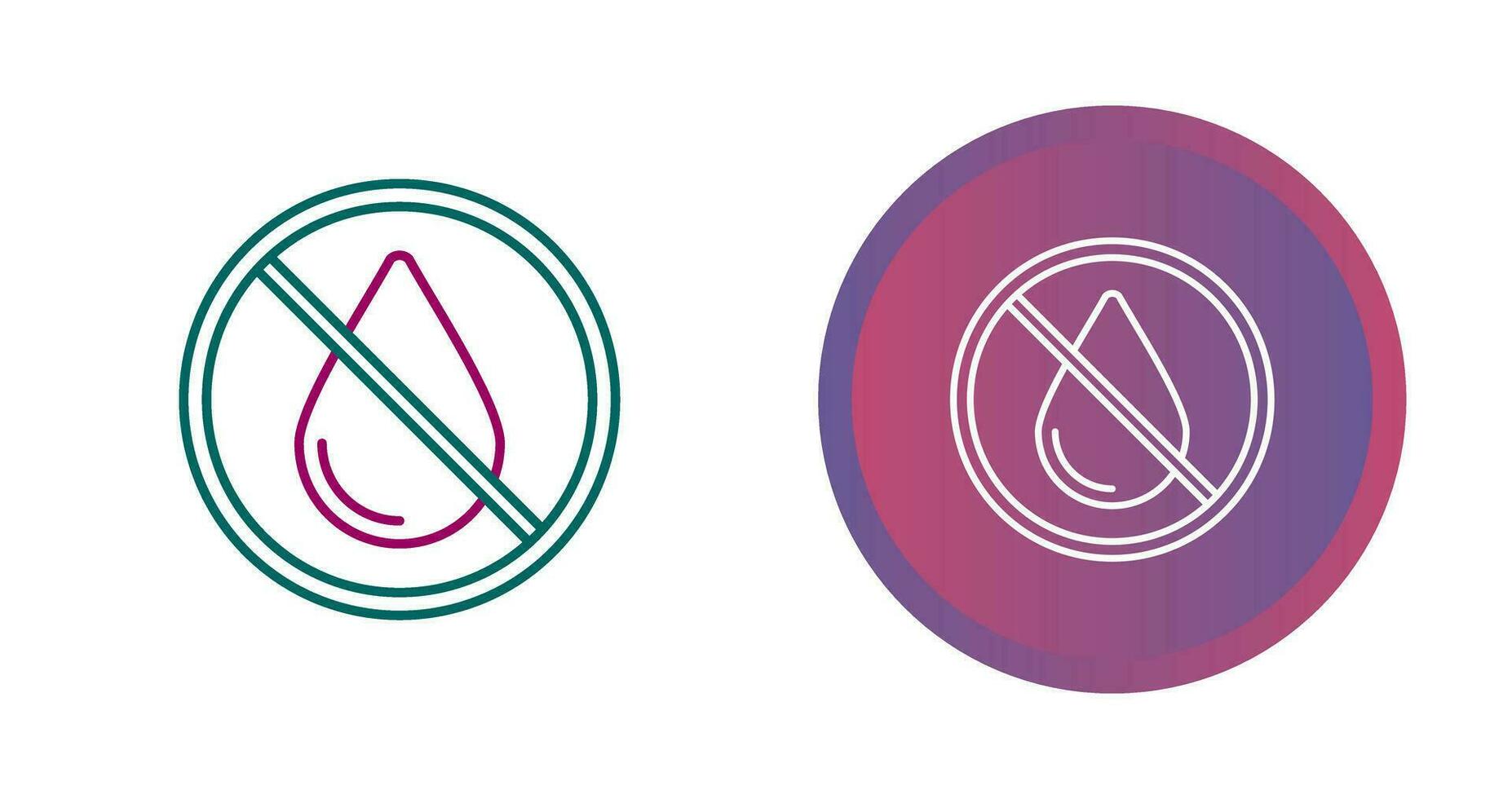 No Water Vector Icon