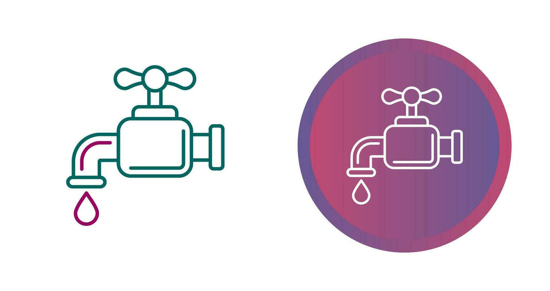 Water Faucet Vector Icon