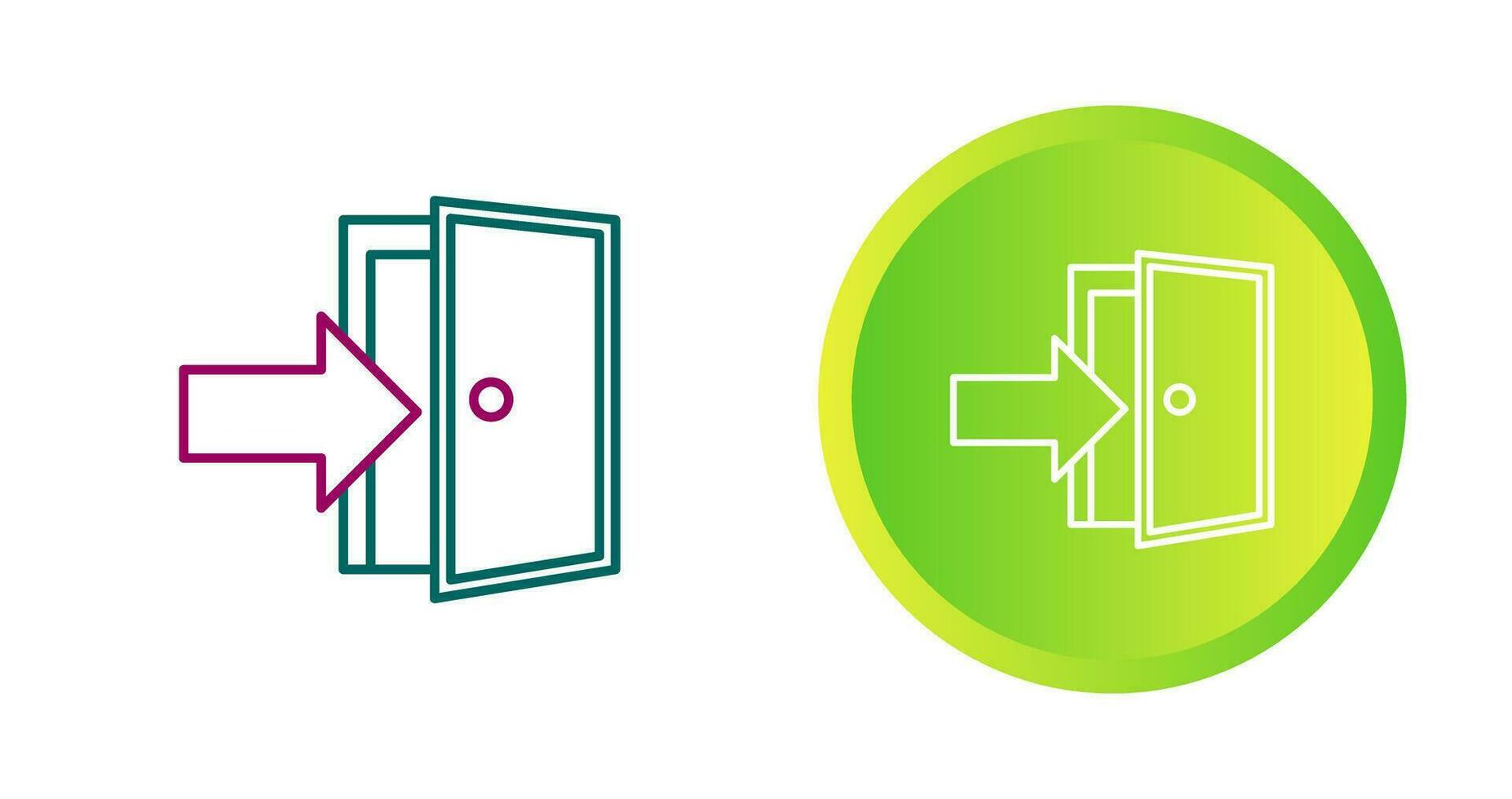 Exit Door Vector Icon